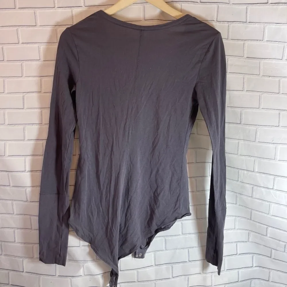 Intimately Free‎ People Easy Peasy Grey Bodysuit